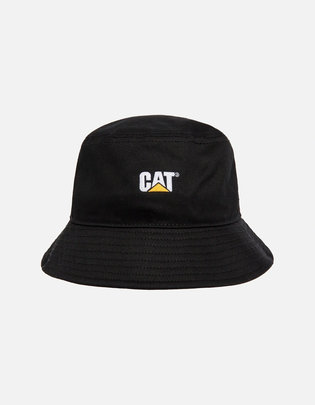 Cotton Unisex Adults Black Bucket Hat