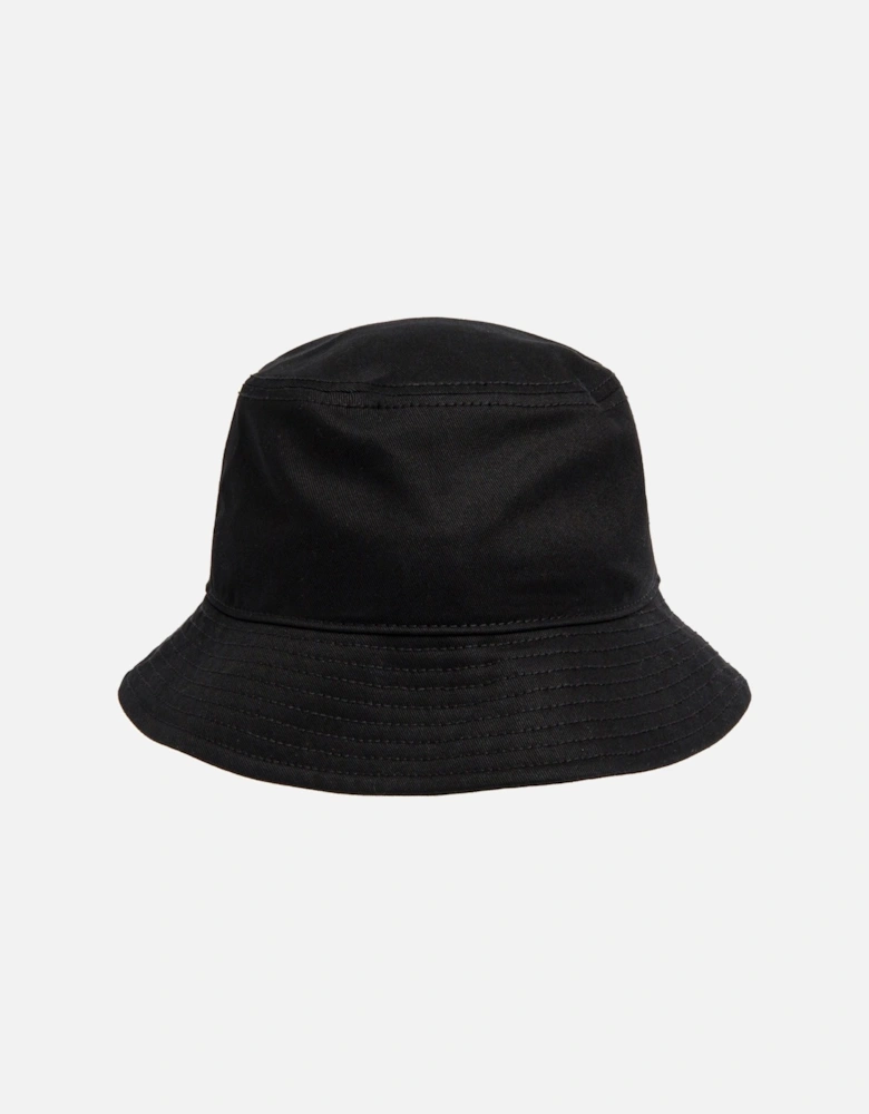 Cotton Unisex Adults Black Bucket Hat