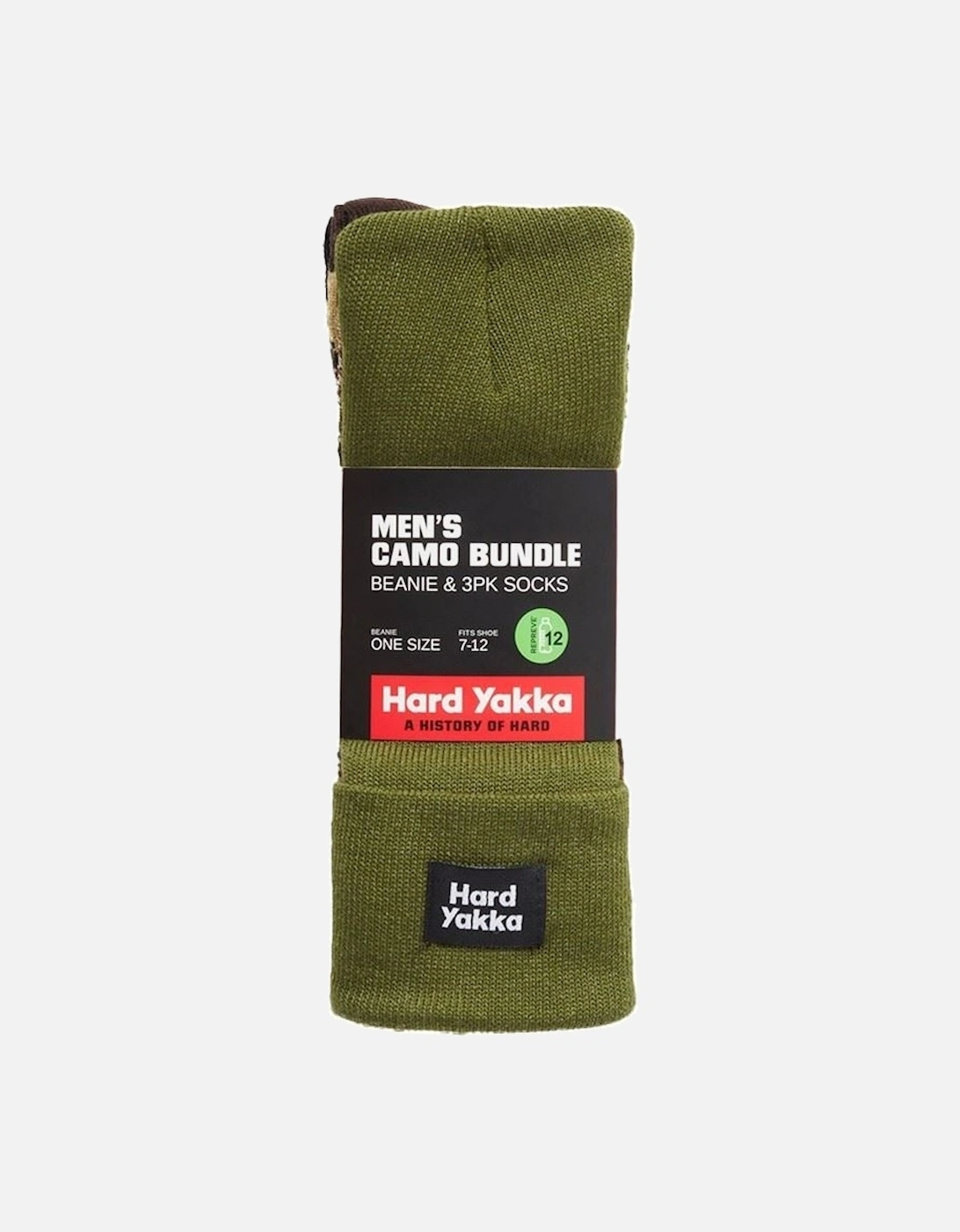 Sock & Beanie Bundle Polyester Unisex Adults Green Hats & Socks Set