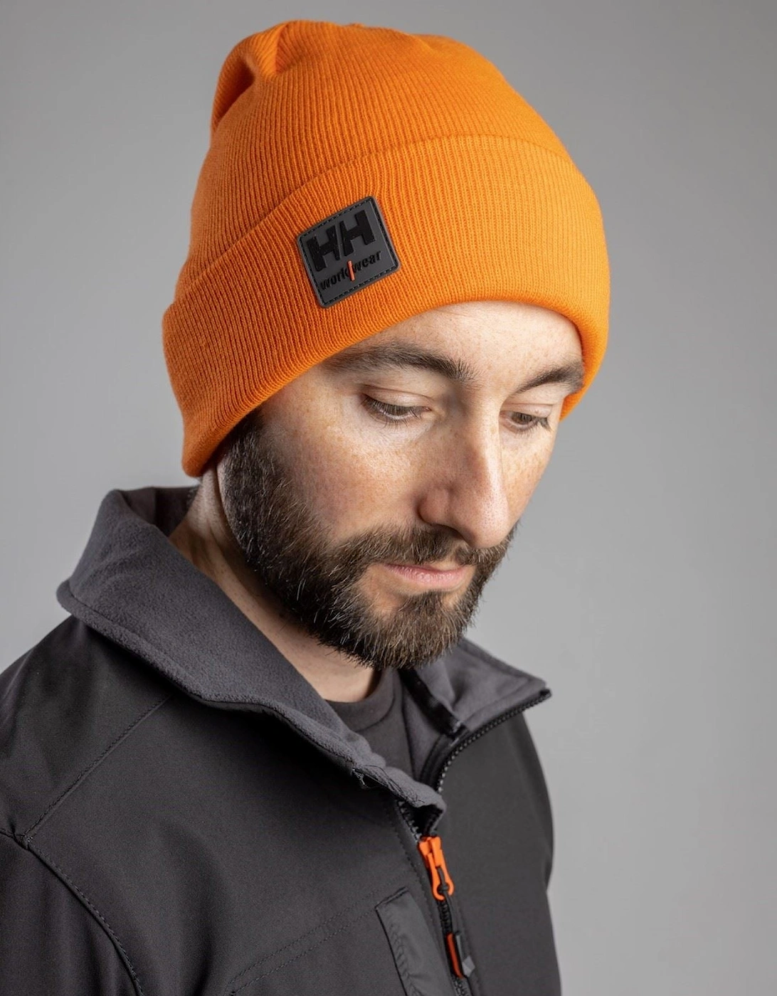 Workwear Kensington Unisex Adults Orange Beanie Hat, 5 of 4
