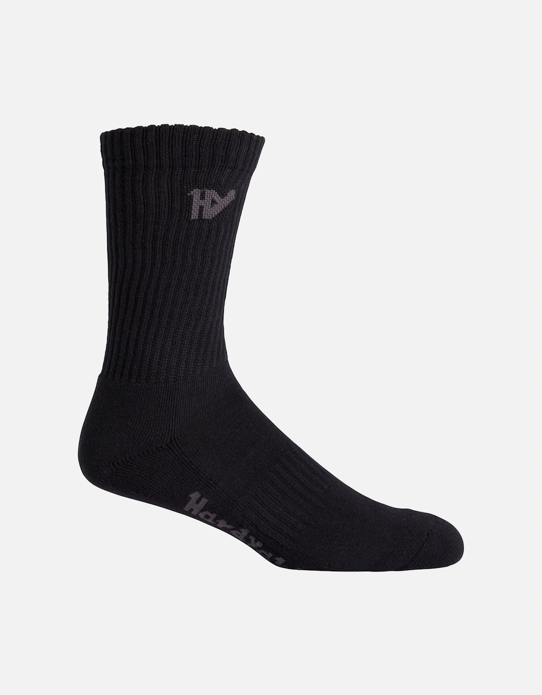 Crew Cotton Unisex Adults Black Work Socks