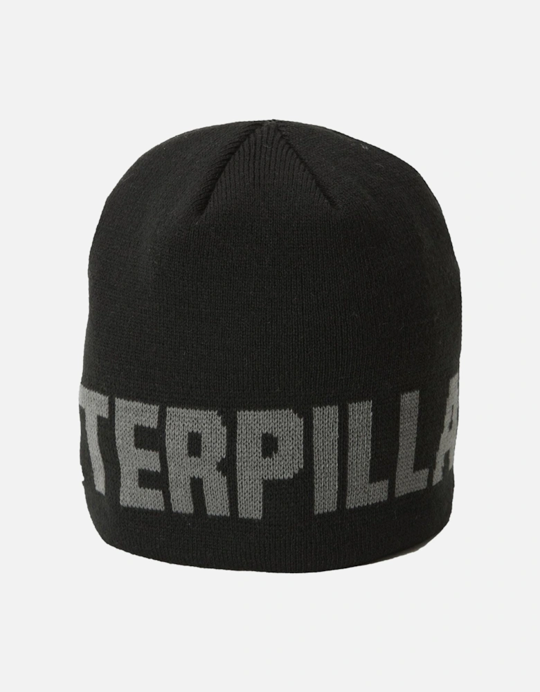 Branded Beanie Unisex Adults Black Beanie Hat