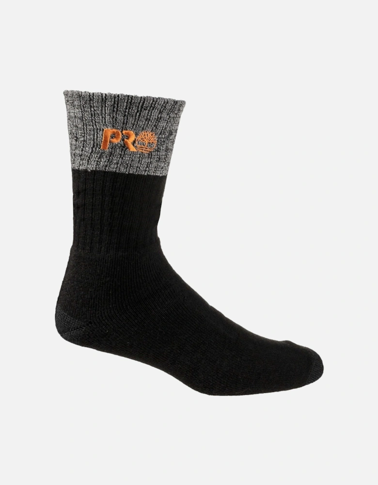 Pro Colour Block Men's Black Work Socks