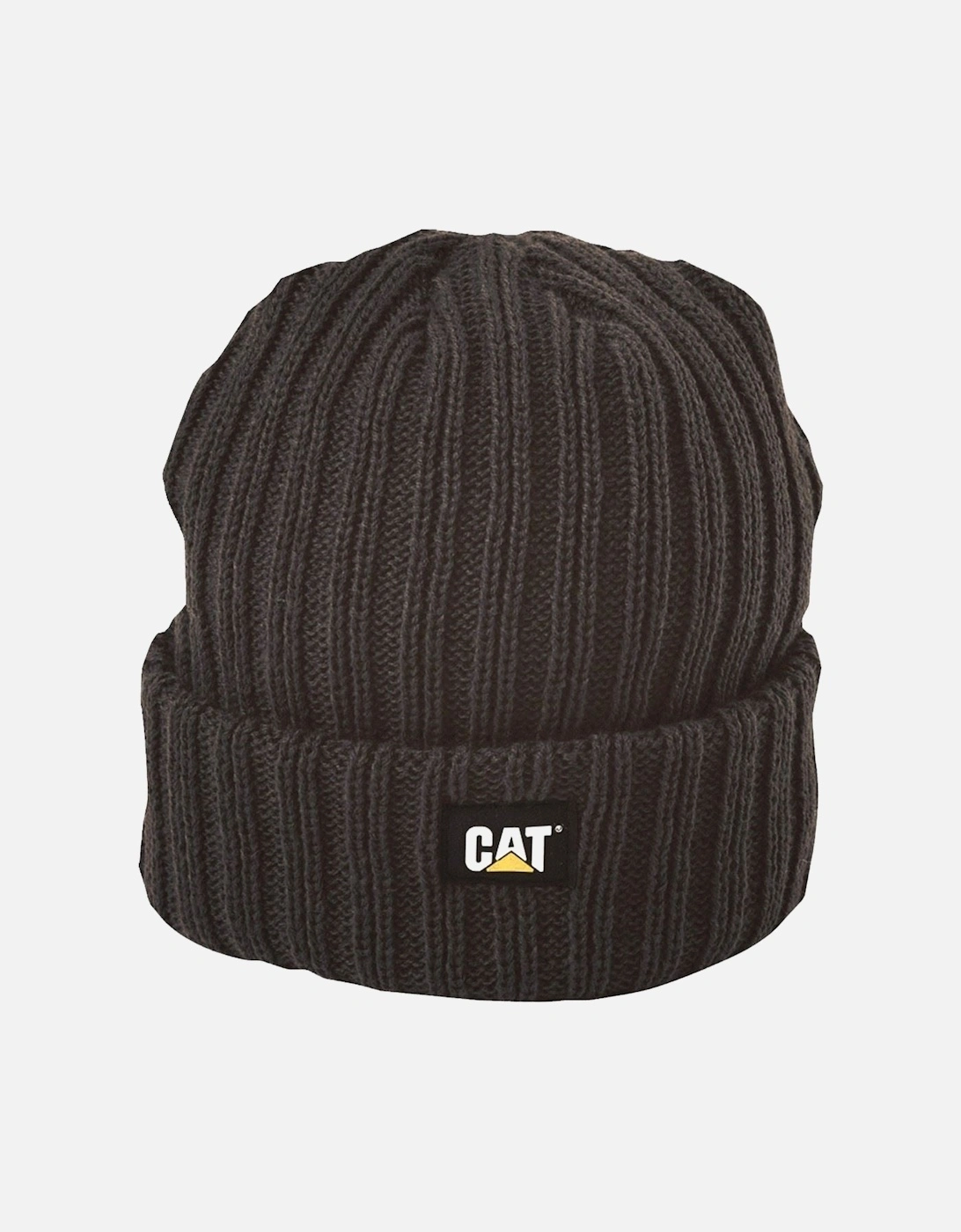 Rib Watch Unisex Adults Black Beanie Hat, 5 of 4
