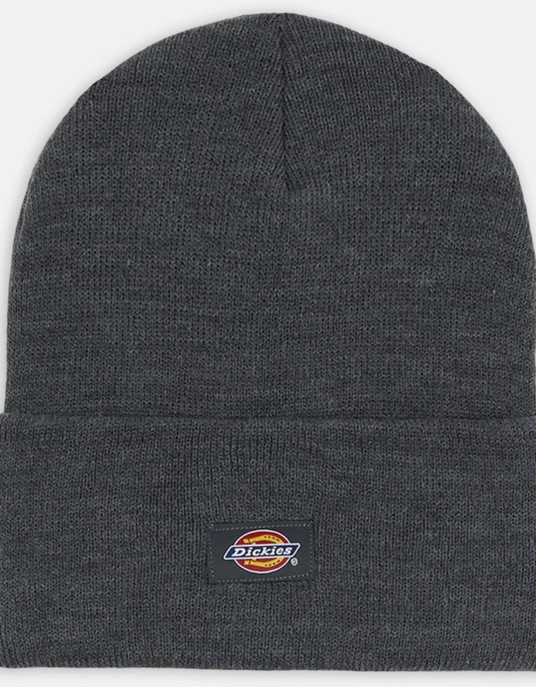 Acrylic Cuffed Unisex Adults Grey Beanie Hat