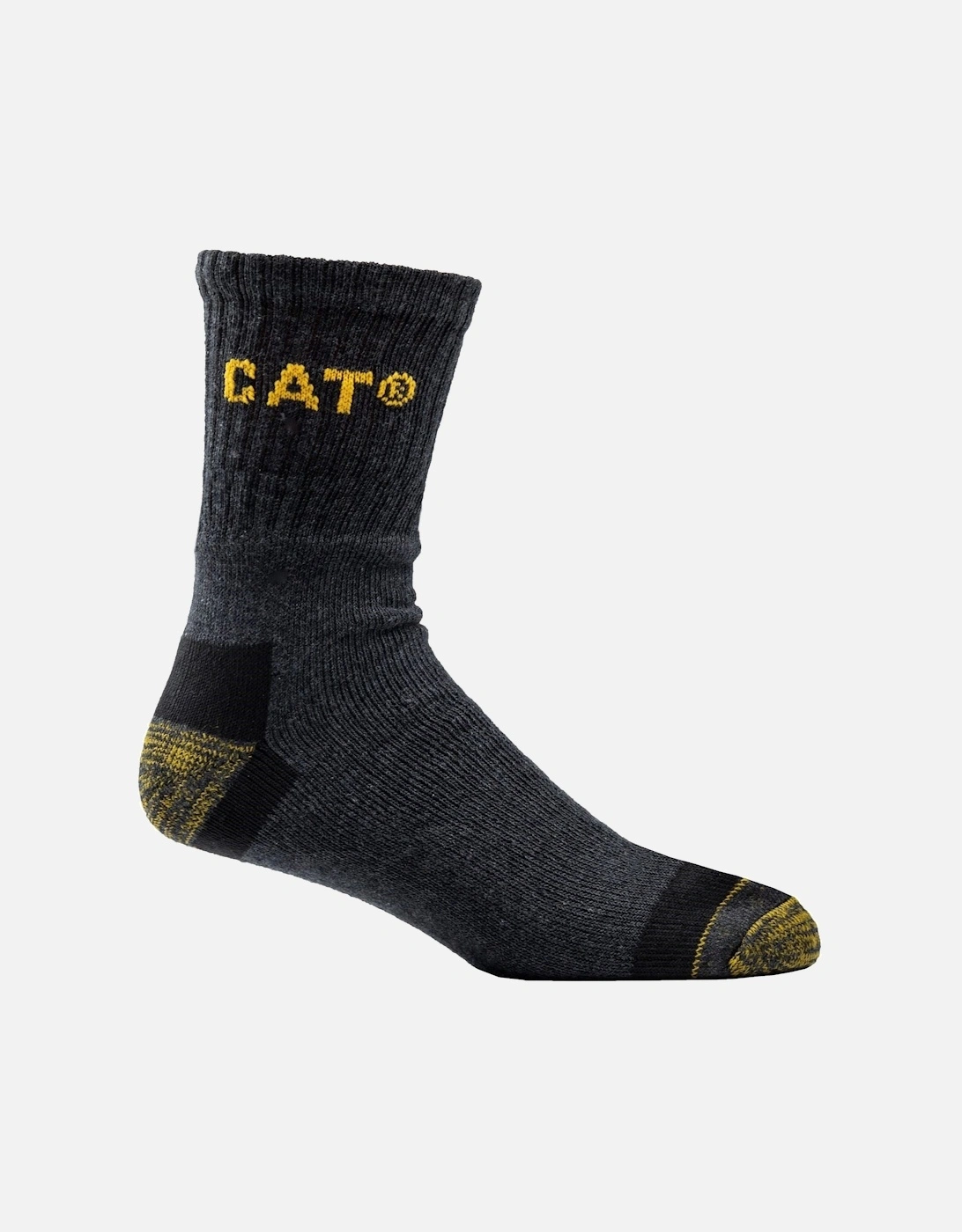 Premium Cotton Men's Grey Work Socks, 2 of 1