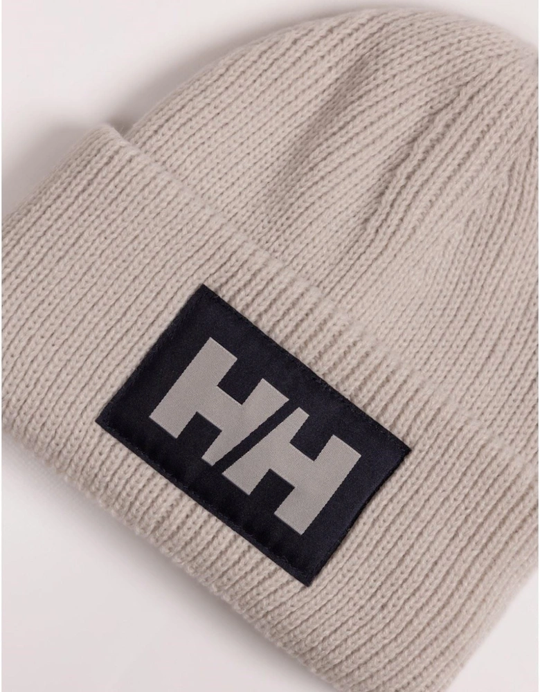 HH Box Unisex Adults White Beanie Hat