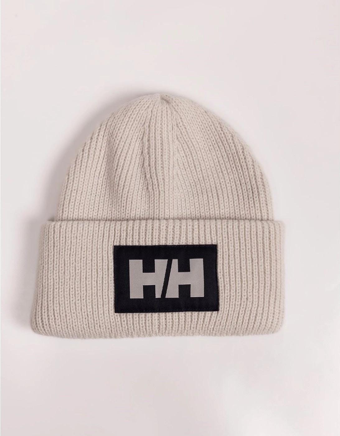 HH Box Unisex Adults White Beanie Hat, 4 of 3