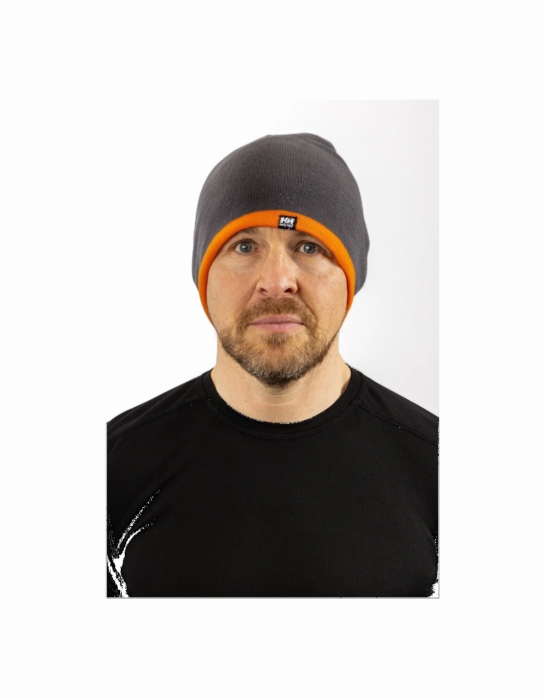 Workwear Classic Reversible Unisex Adults Grey Beanie Hat, 4 of 3