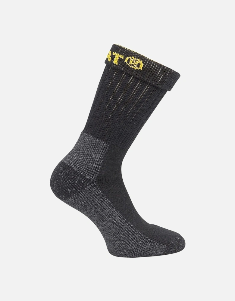 Industrial Cotton Men's Black Work Socks