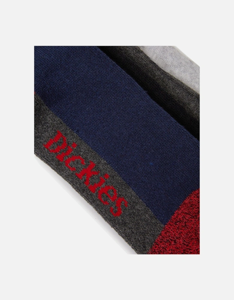 Cushion Crew Cotton Unisex Adults Multicoloured Socks - Calf
