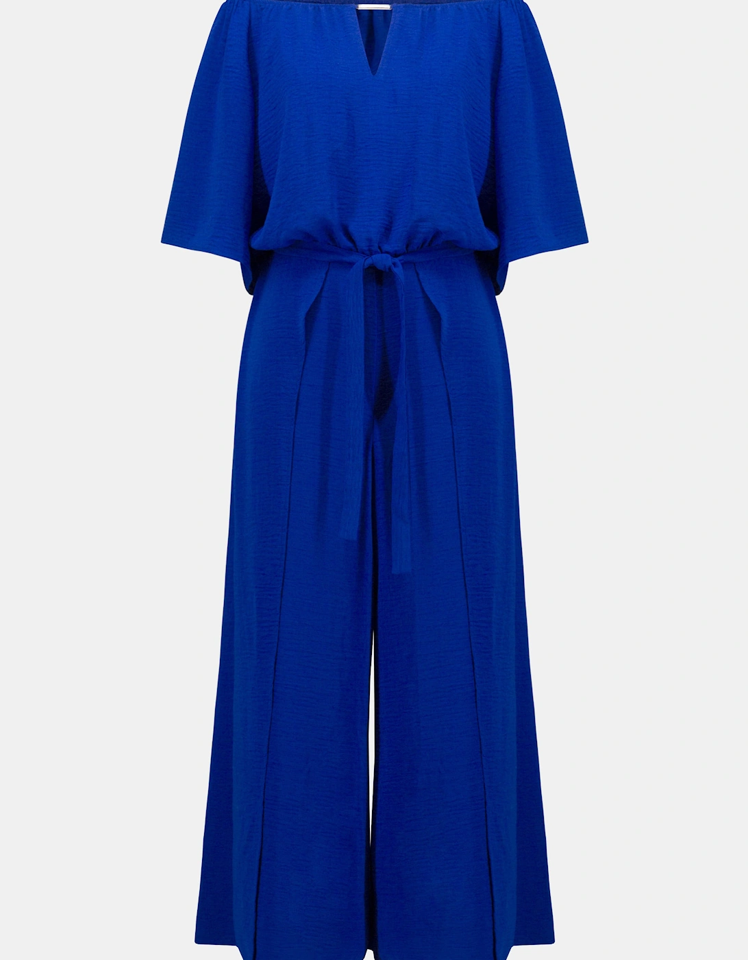 Gauze off shoulder culotte jumpsuit, 7 of 6