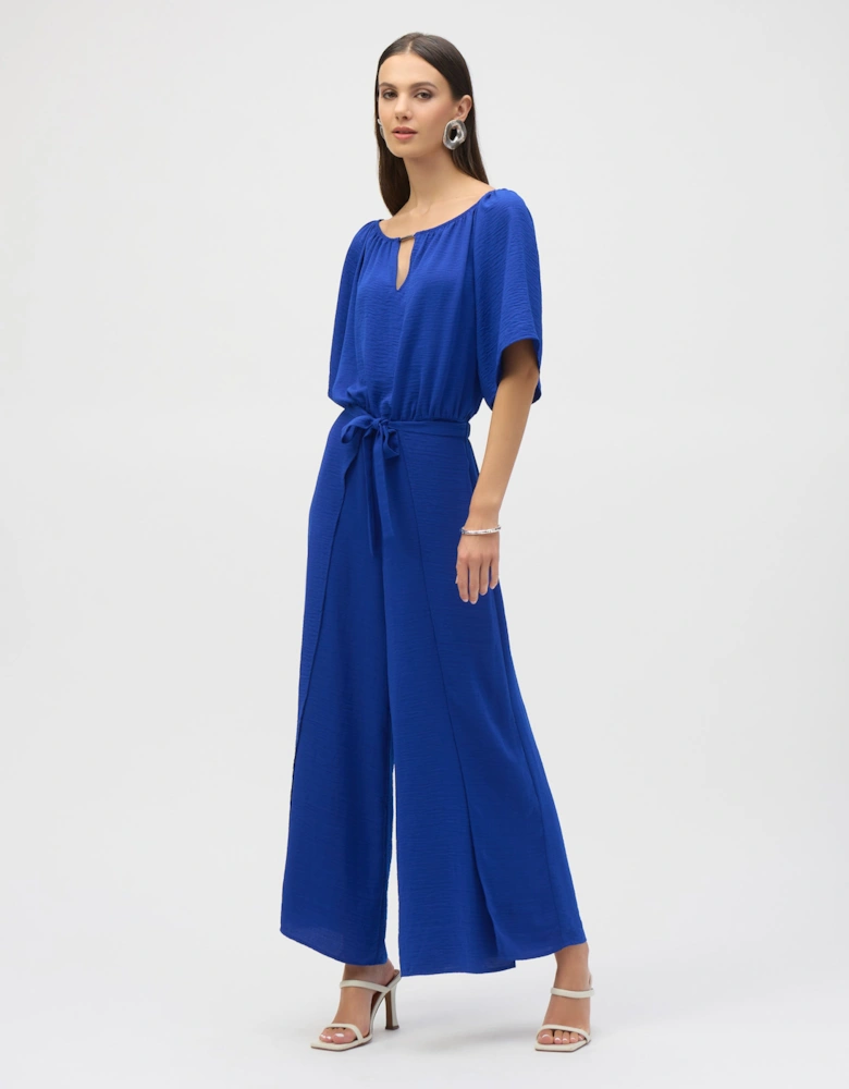 Gauze off shoulder culotte jumpsuit