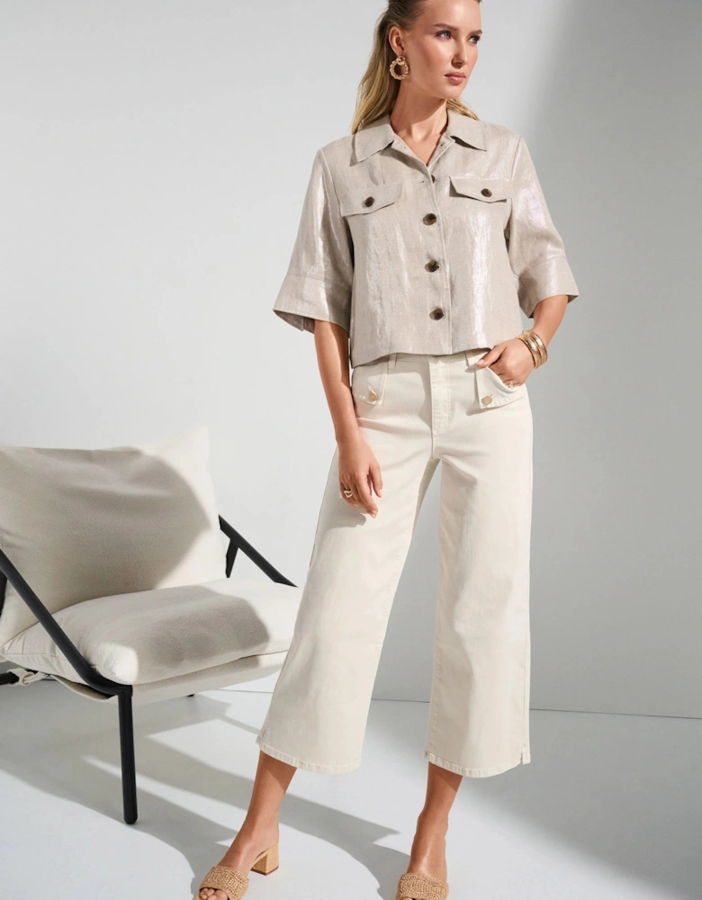 Stretch culotte jeans