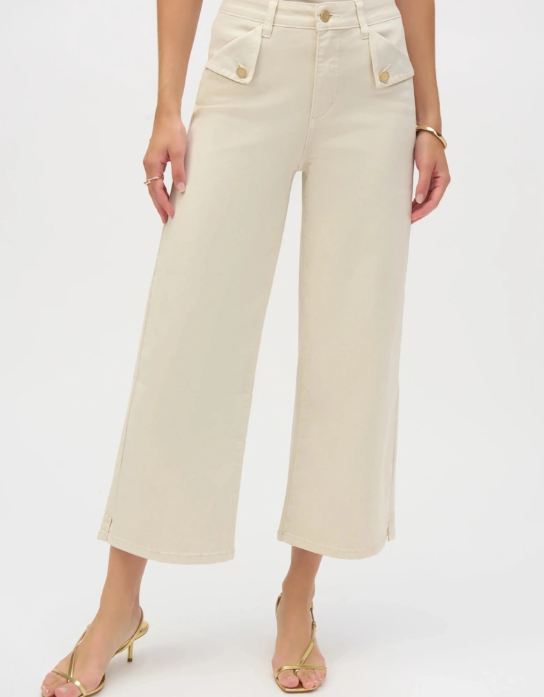 Stretch culotte jeans