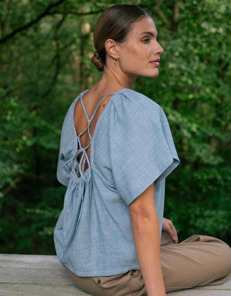 Chrissy open back top