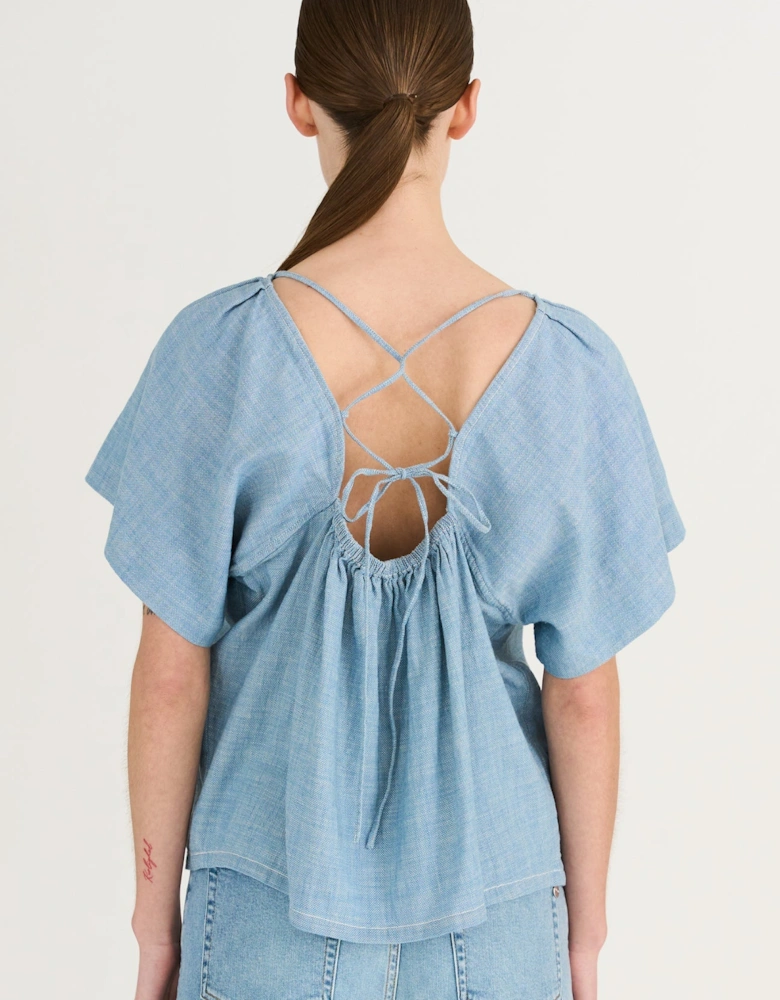 Chrissy open back top