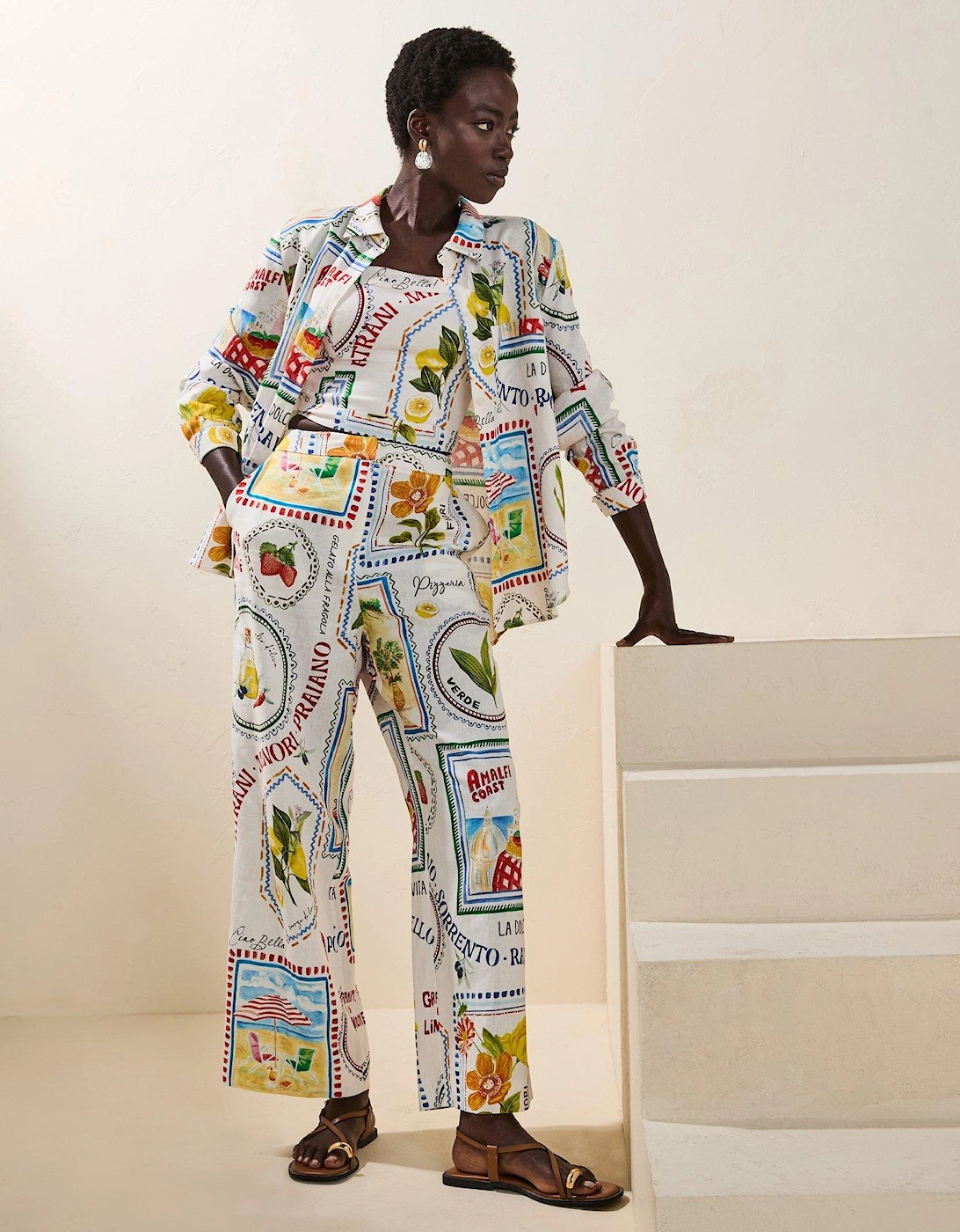 Lydia Oversized Linen Shirt - Multi, 2 of 1