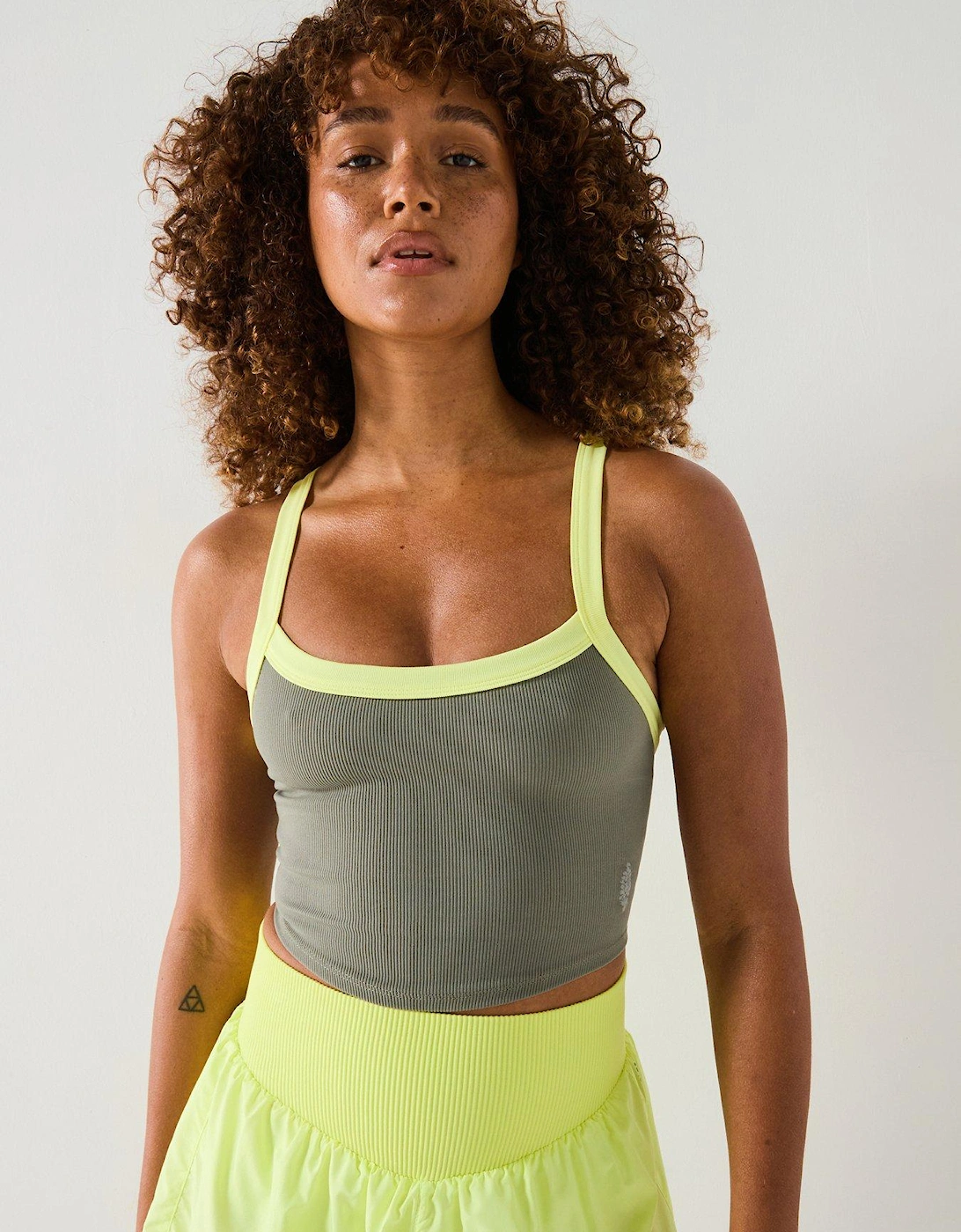 Womens Training All Clear Cami Crop - Green, 2 of 1