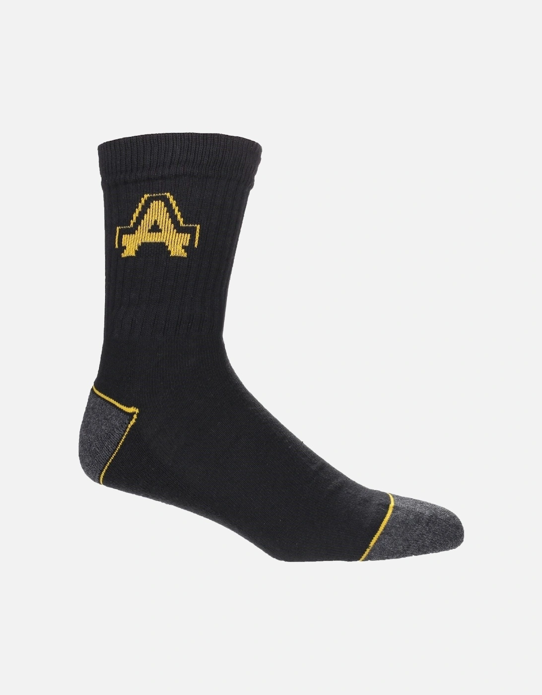 Amblers Cotton Men's Black Work Socks, 3 of 2