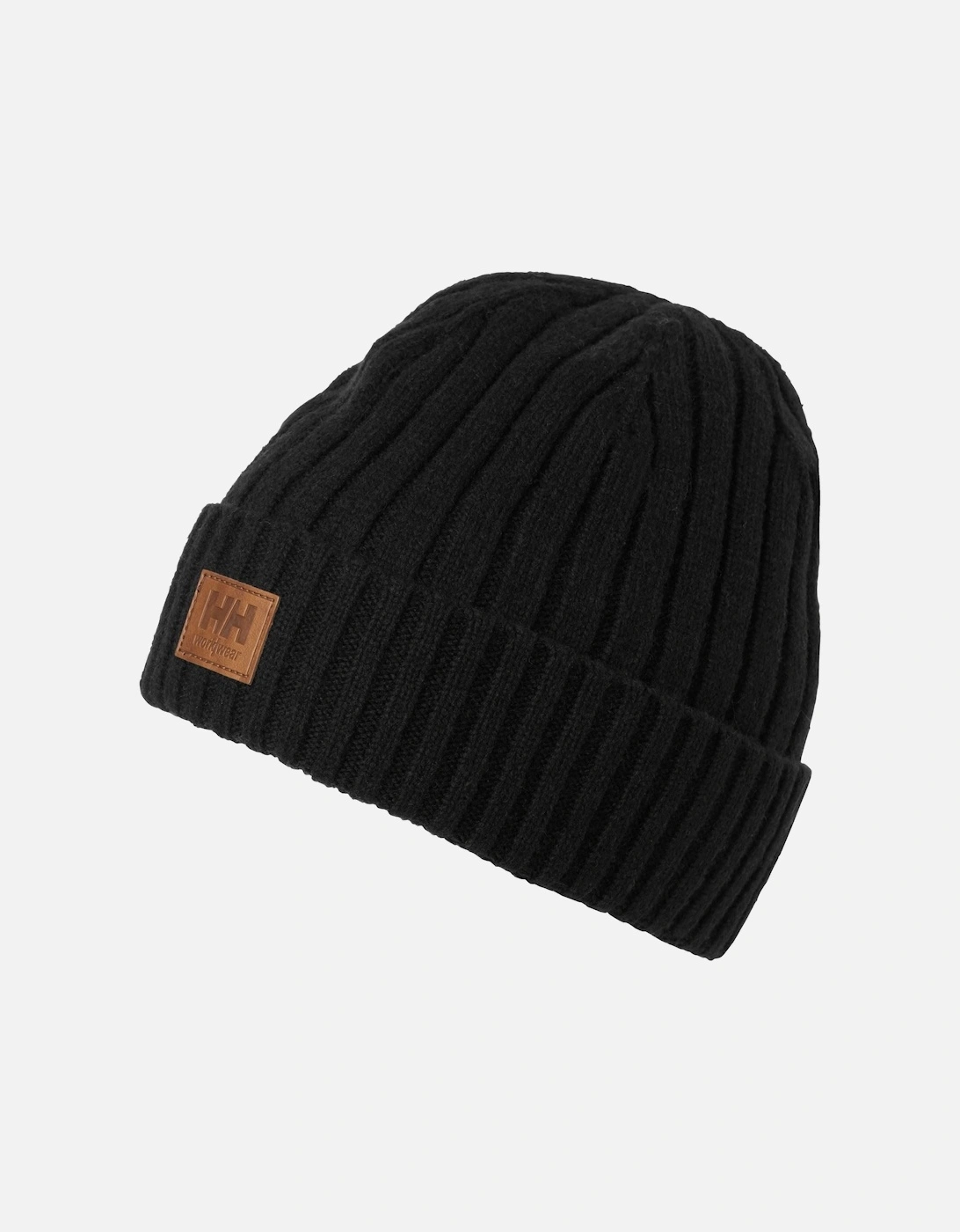 Workwear Classic Wool Cuff Unisex Adults Black Beanie Hat, 2 of 1