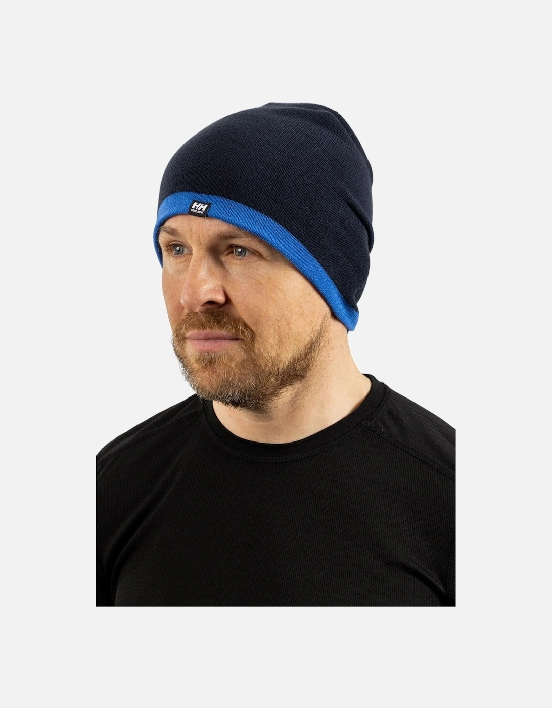 Workwear Classic Reversible Unisex Adults Blue Beanie Hat