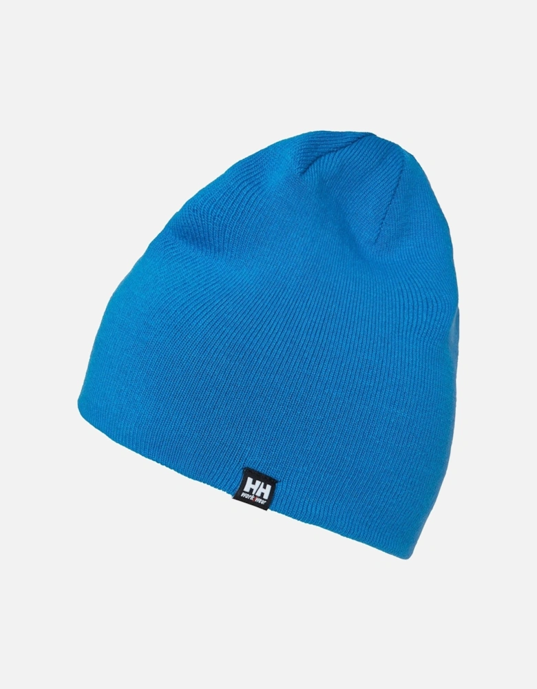 Workwear Classic Reversible Unisex Adults Blue Beanie Hat