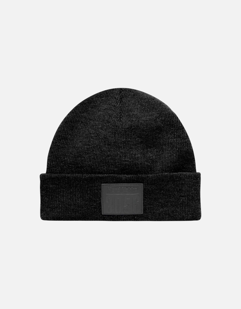 3056 Unisex Adults Black Beanie Hat
