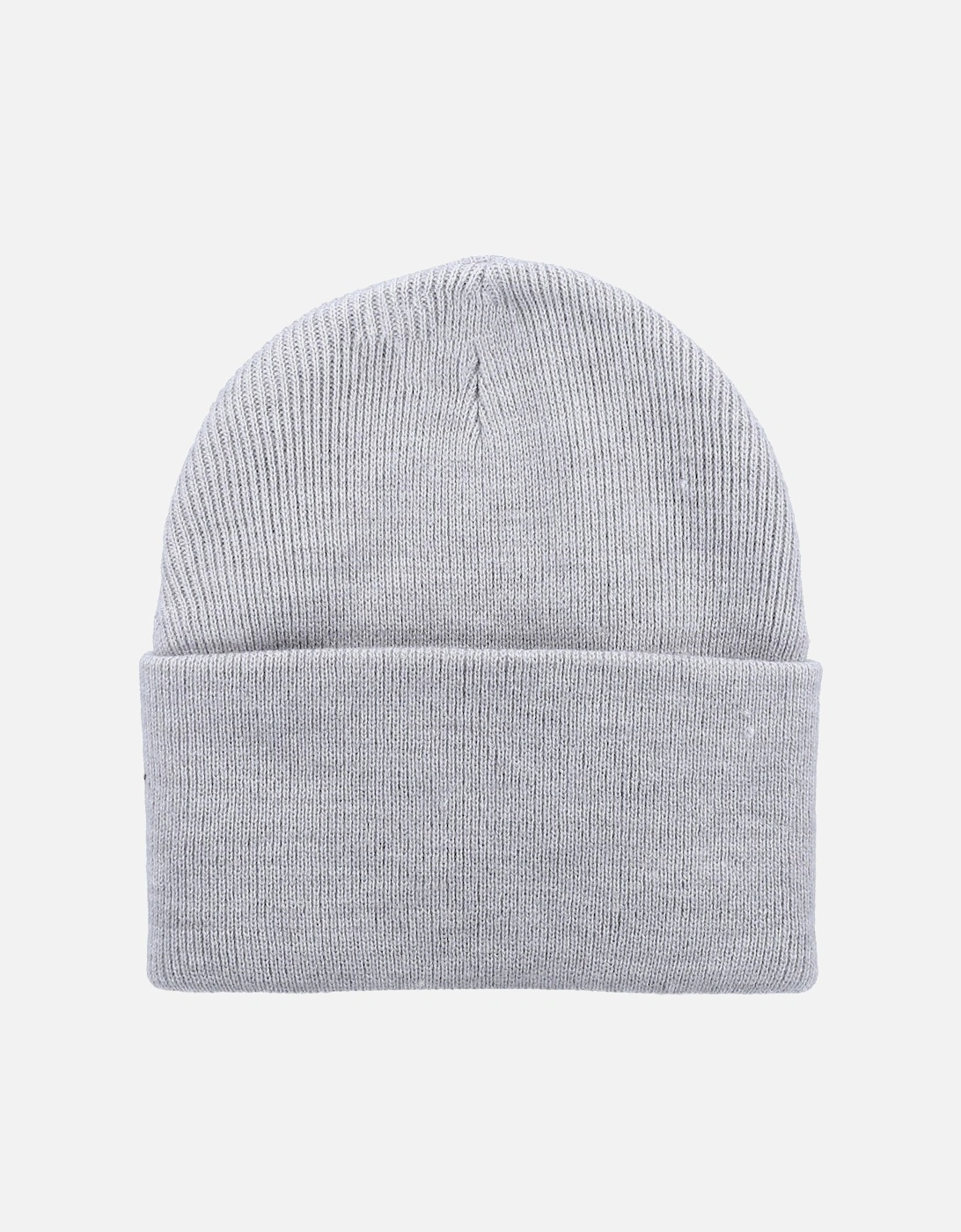 Acrylic Cuffed Unisex Adults Grey Beanie Hat