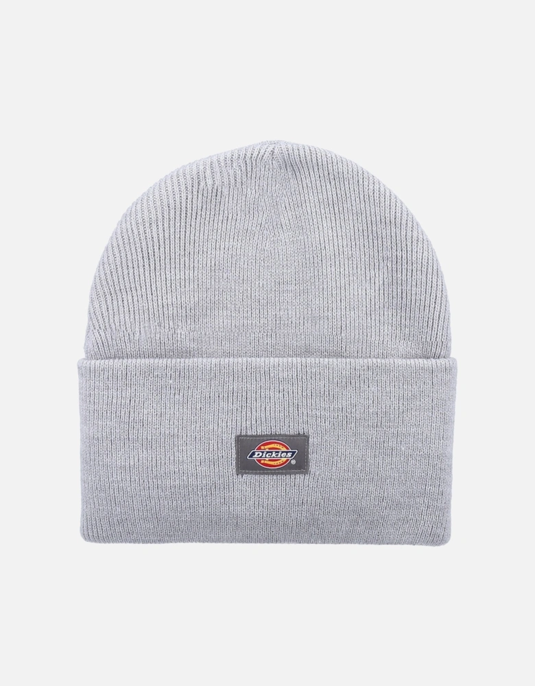 Acrylic Cuffed Unisex Adults Grey Beanie Hat