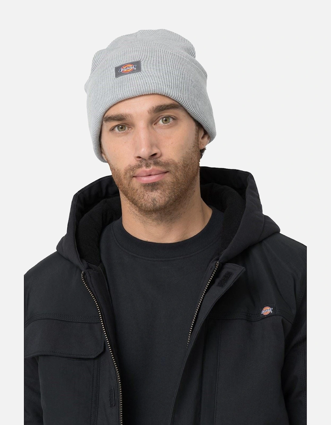 Acrylic Cuffed Unisex Adults Grey Beanie Hat, 4 of 3