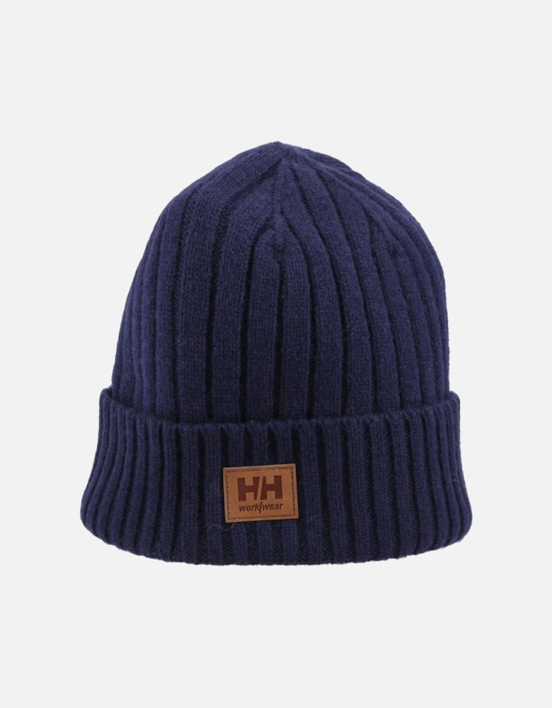 Workwear Classic Wool Cuff Unisex Adults Blue Beanie Hat
