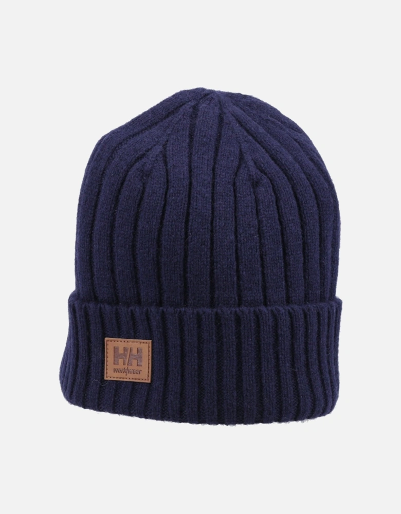 Workwear Classic Wool Cuff Unisex Adults Blue Beanie Hat
