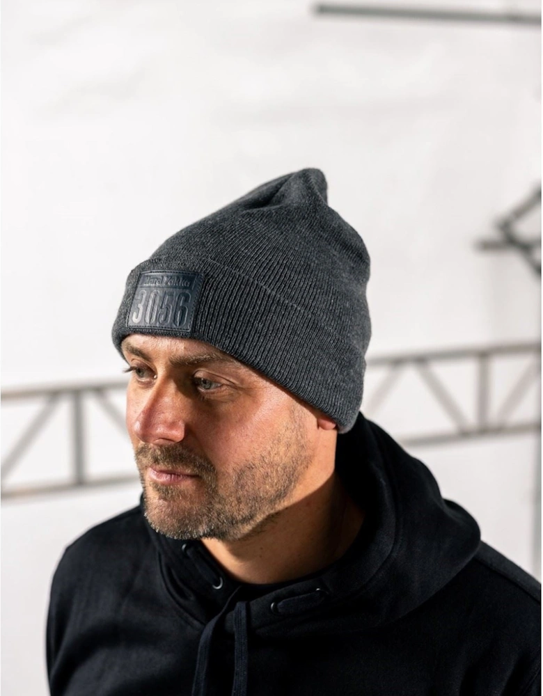 3056 Unisex Adults Grey Beanie Hat