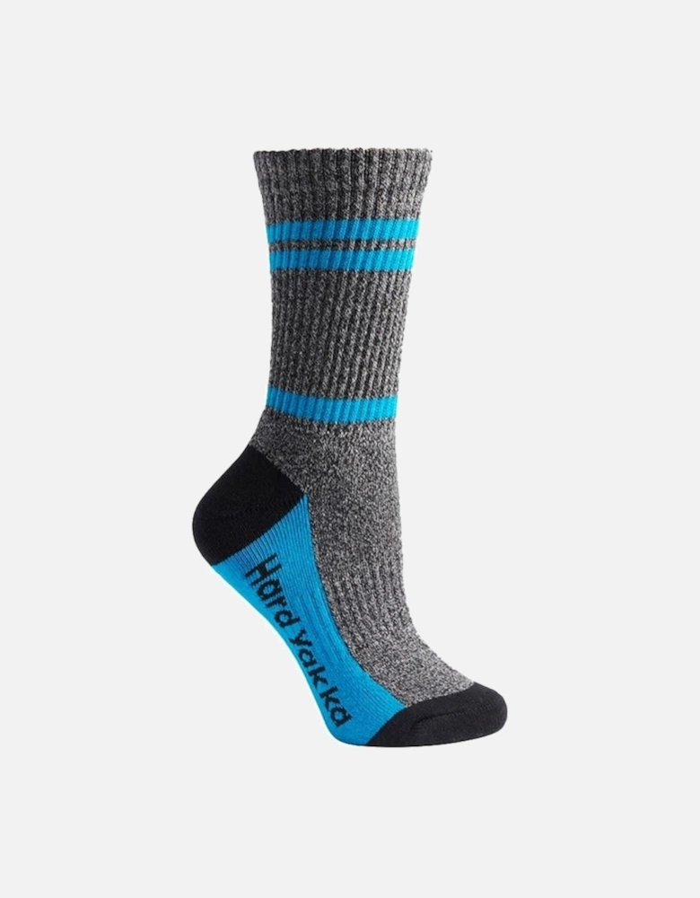 Crew 3 Pack Cotton Women's Multicoloured Work Socks
