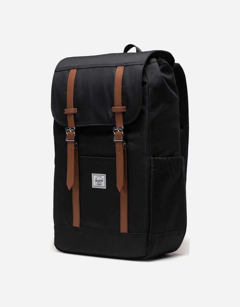 Retreat Unisex Adults Black Backpack