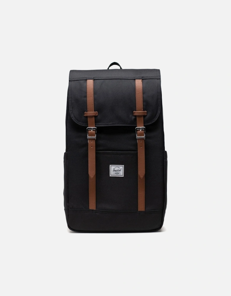 Retreat Unisex Adults Black Backpack