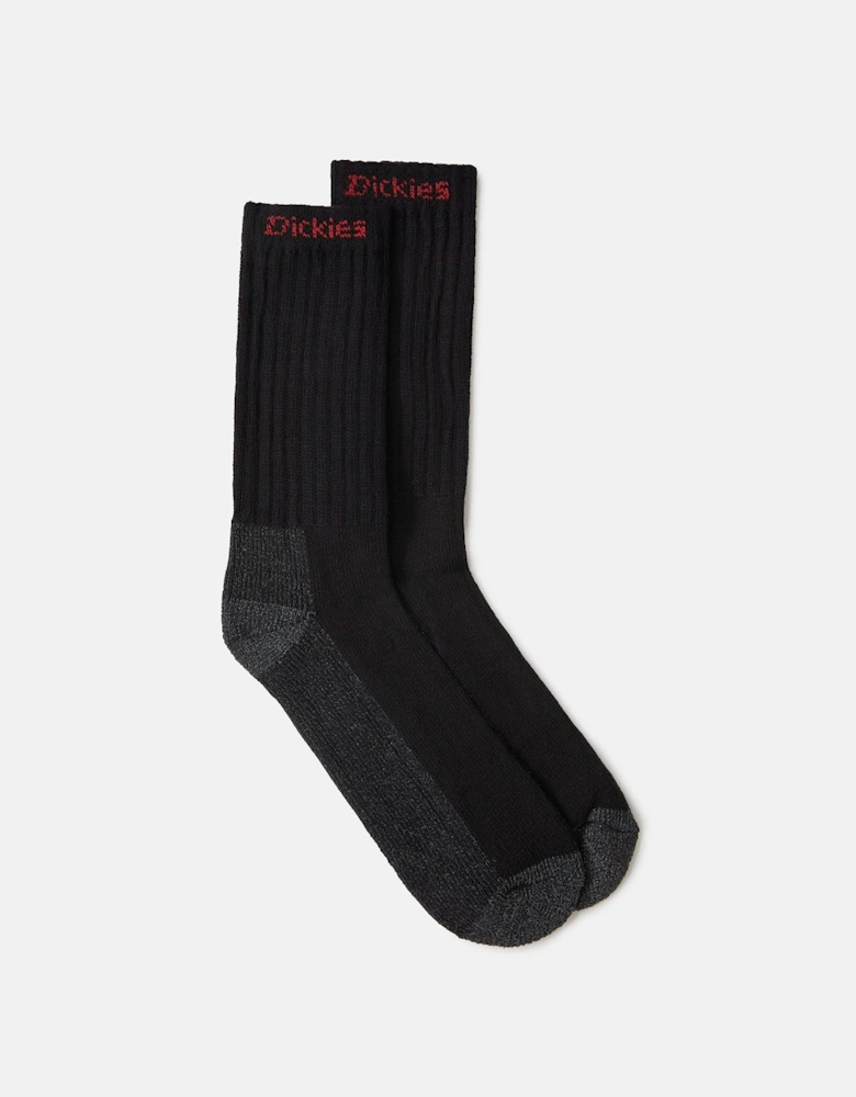 Industrial Cotton Men's Black Work Socks