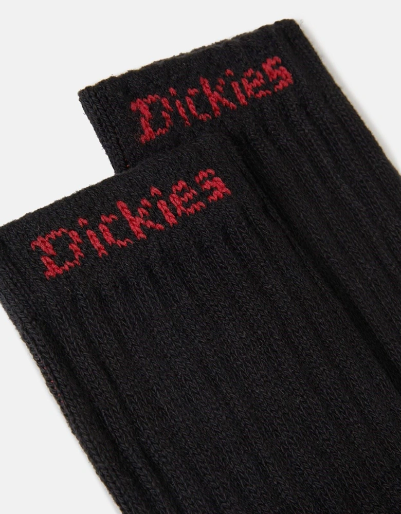 Industrial Cotton Men's Black Work Socks