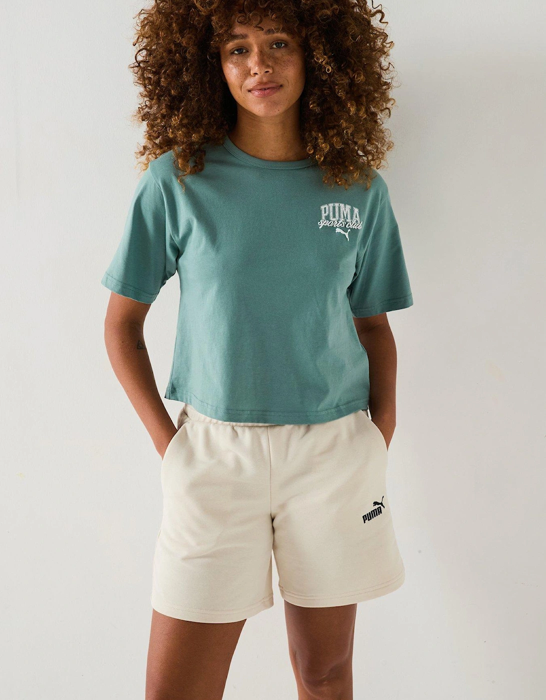 Womens Class Crop Tee - Green Moon, 2 of 1