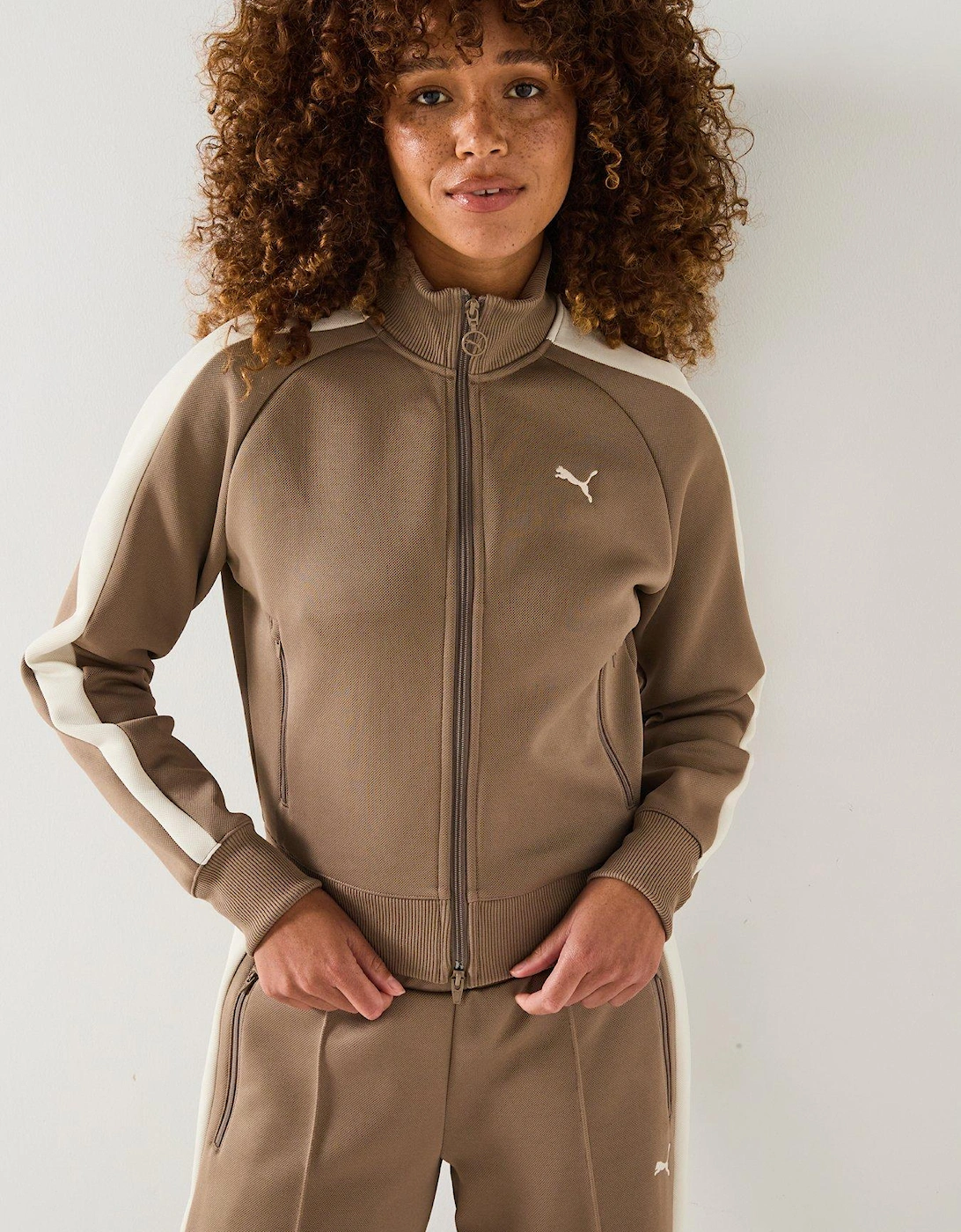 Womens T7 Always On Track Jacket - Totally Taupe, 2 of 1