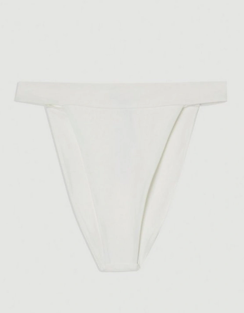 Panelled Mesh Cup Bikini Bottom
