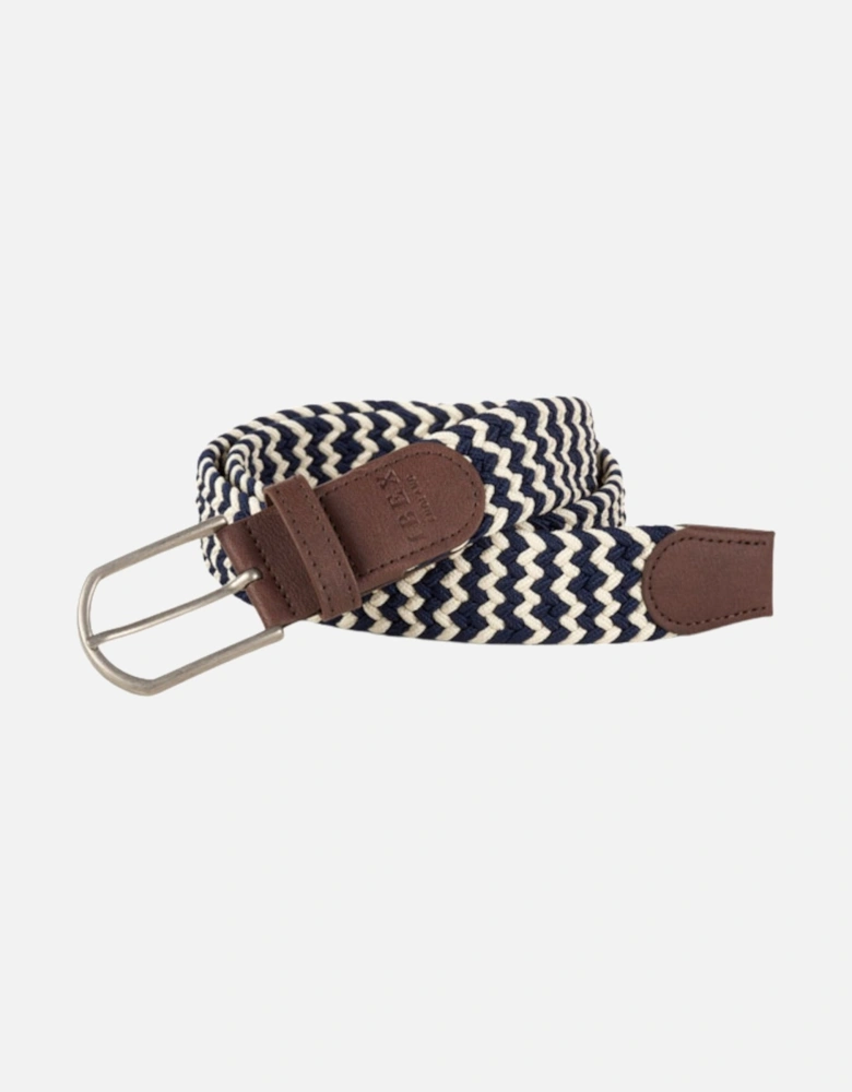 IBEX Repreve Eco Friendly Stretch Belt 9203 - Beige/Navy