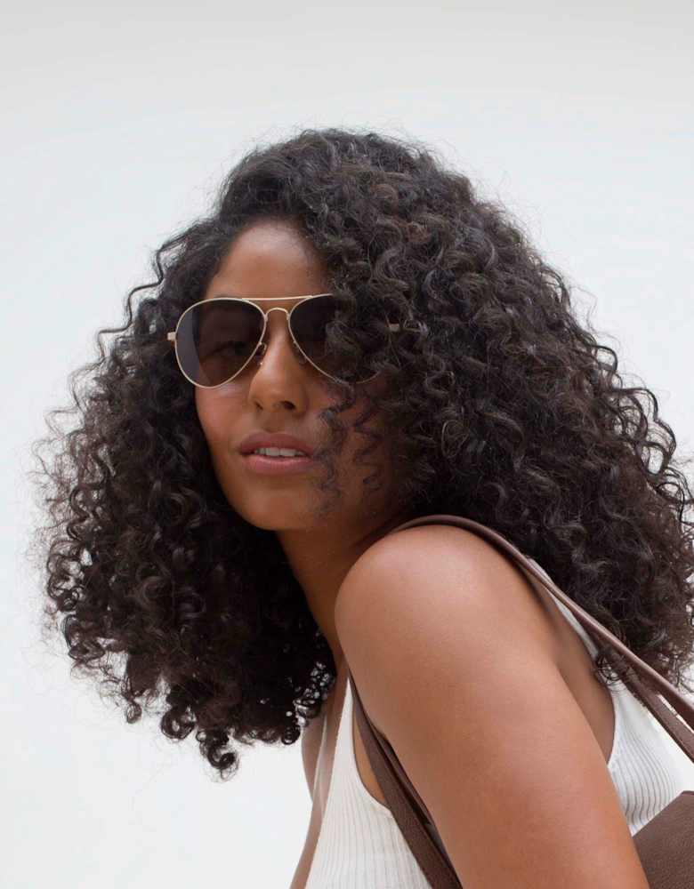 Bailey Beech Aviator Sunglasses in Gold