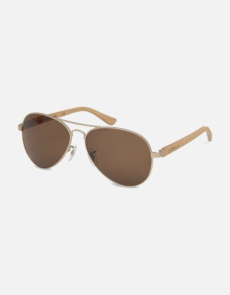 Bailey Beech Aviator Sunglasses in Gold