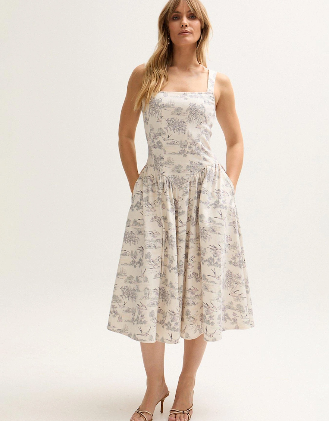 Hayley Midi Dress - White, 2 of 1