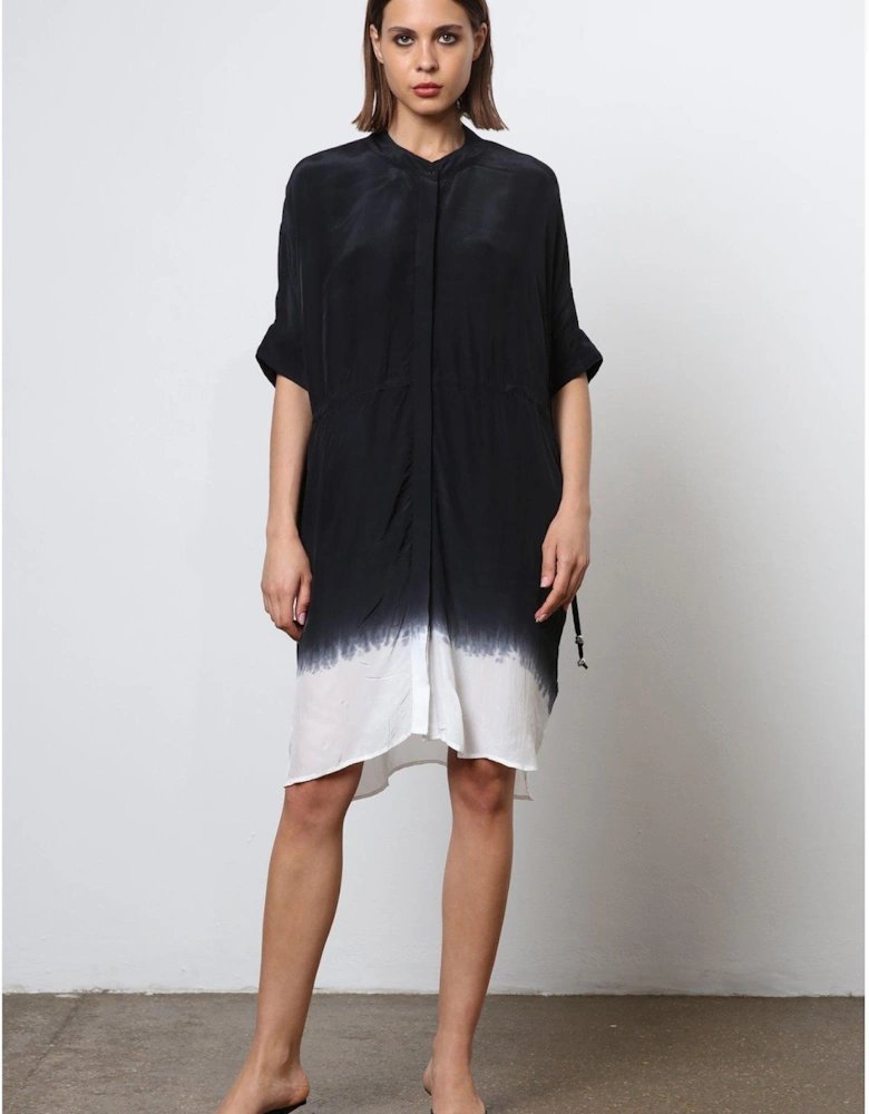 Tunic Shirt Dress - Black