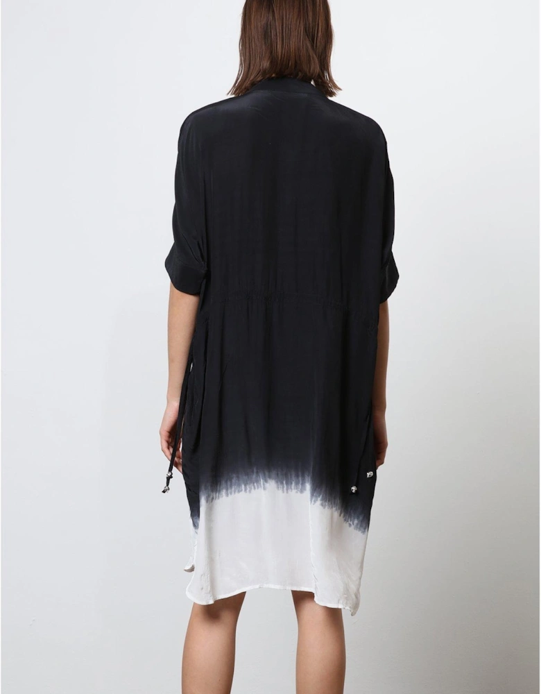 Tunic Shirt Dress - Black