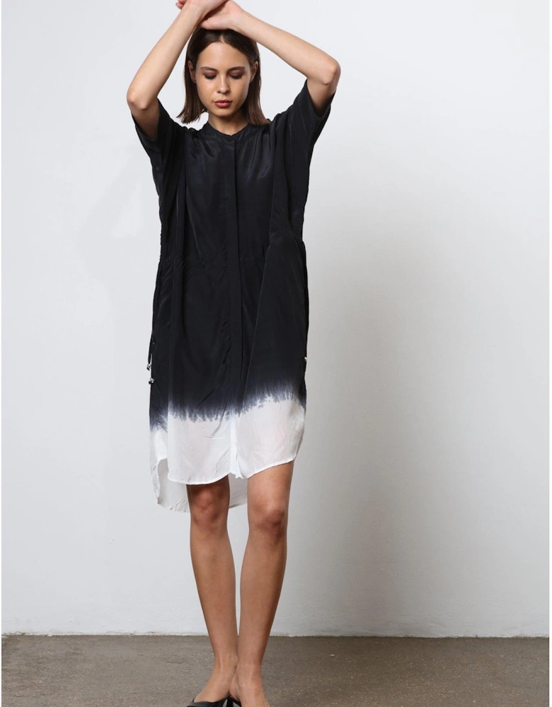 Tunic Shirt Dress - Black