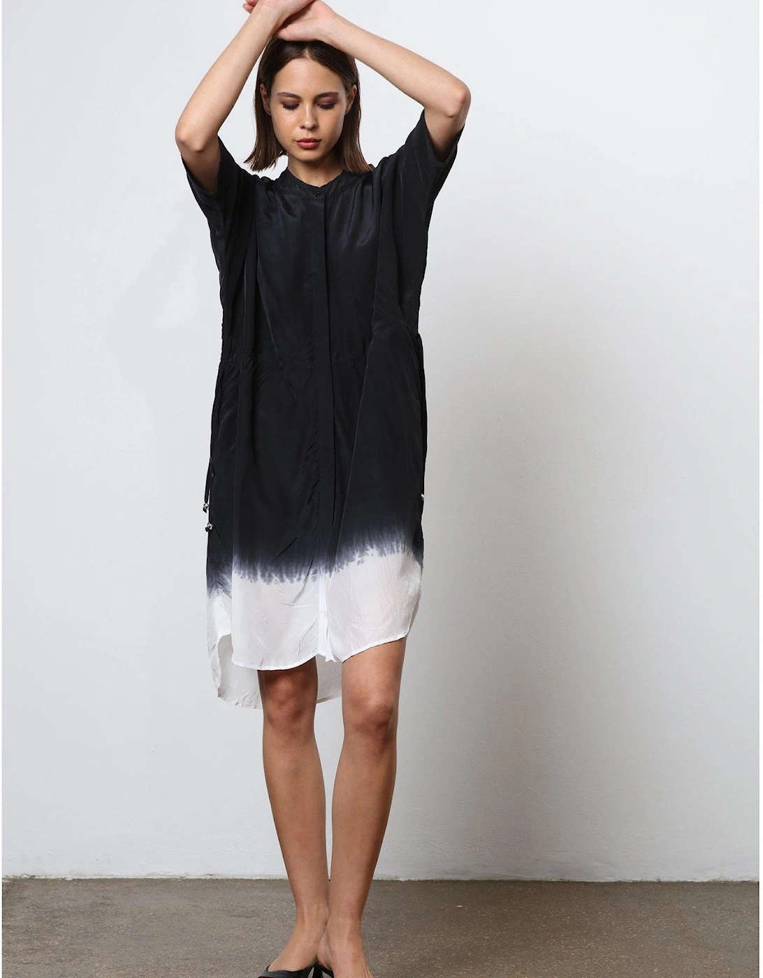 Tunic Shirt Dress - Black